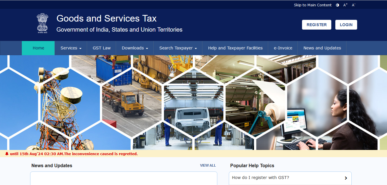 Goods and Services Tax Government of India, States and Union Territories
